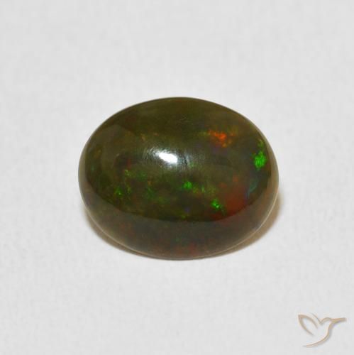 1.11ct 天然 彩色 蛋白石, 椭圆形, 不透明