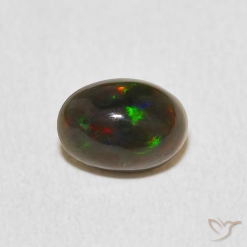 0.53ct 天然 彩色 蛋白石, 椭圆形, 不透明
