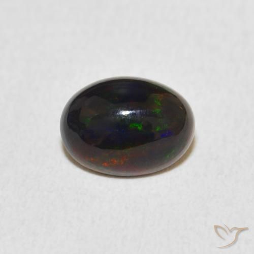 0.77ct 天然 彩色 蛋白石, 椭圆形, 不透明