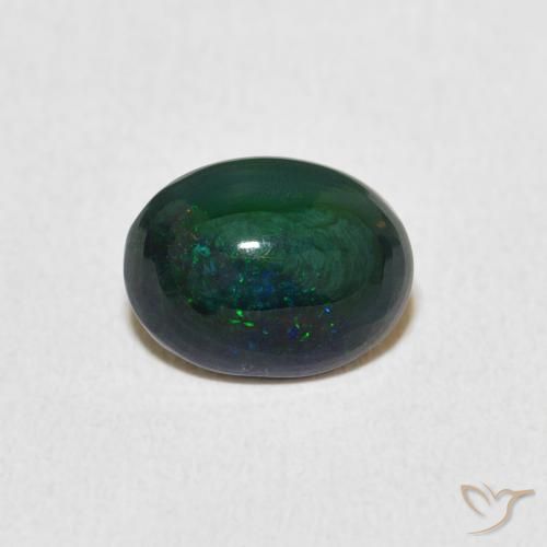 1.06ct 天然 彩色 蛋白石, 椭圆形, 不透明