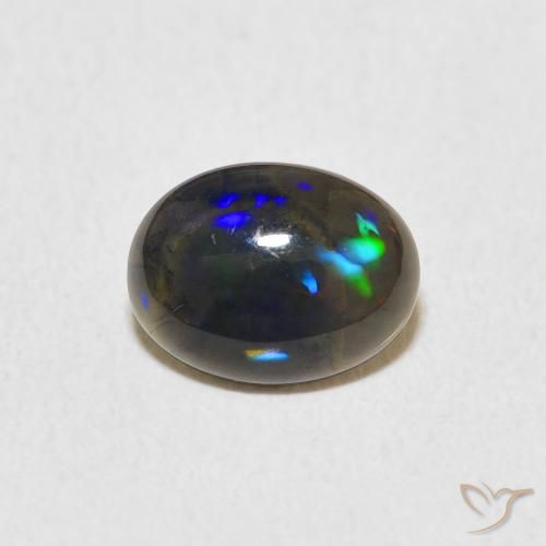 0.61ct 天然 彩色 蛋白石, 椭圆形, 不透明
