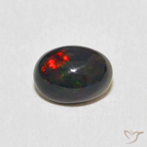 0.85ct 天然 彩色 蛋白石, 椭圆形, 不透明