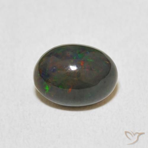 0.89ct 天然 彩色 蛋白石, 椭圆形, 不透明