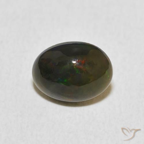0.75ct 天然 彩色 蛋白石, 椭圆形, 不透明