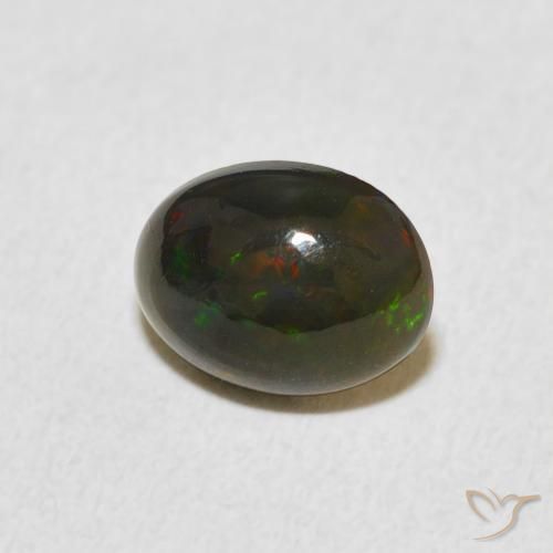 0.75克拉天然蛋白石，椭圆形，不透明