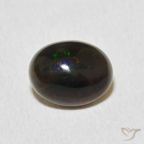1.06ct 天然 彩色 蛋白石, 椭圆形, 不透明