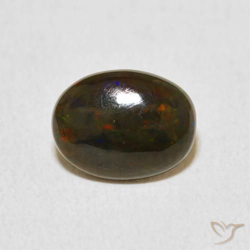 0.81ct 天然 彩色 蛋白石, 椭圆形, 不透明