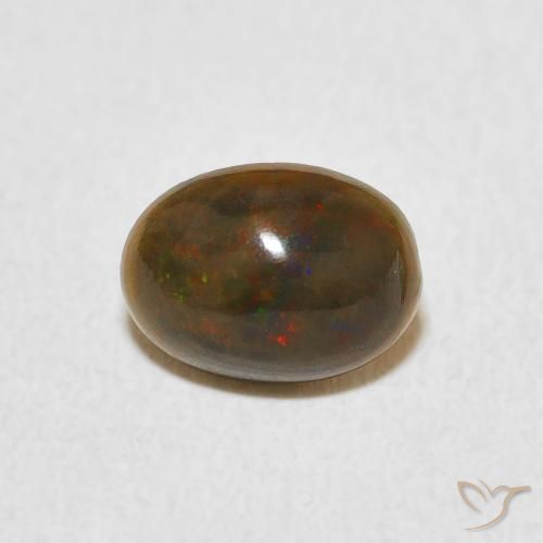0.69ct 天然 彩色 蛋白石, 椭圆形, 不透明