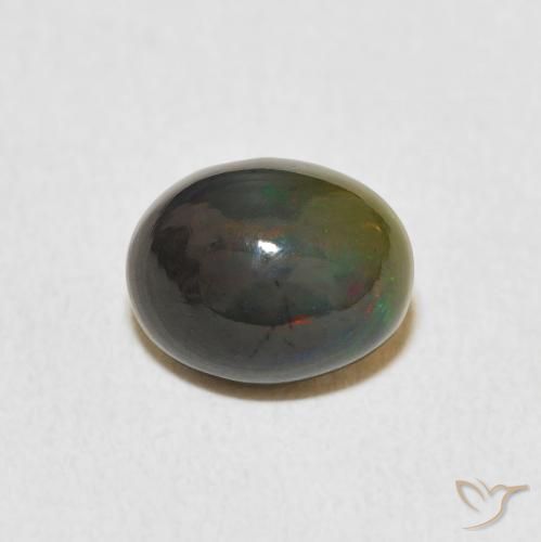 1.24ct 天然 彩色 蛋白石, 椭圆形, 不透明