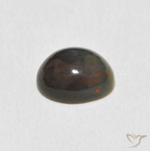 1.24克拉天然蛋白石，椭圆形，不透明