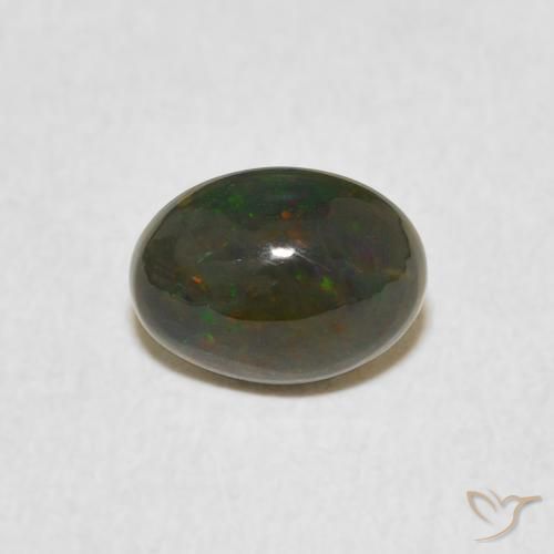 0.79ct 天然 彩色 蛋白石, 椭圆形, 不透明