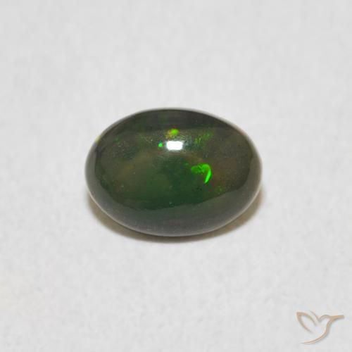 0.45ct 天然 彩色 蛋白石, 椭圆形, 不透明