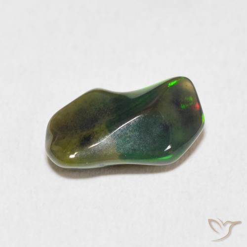 2.28克拉天然蛋白石，花式切割，不透明