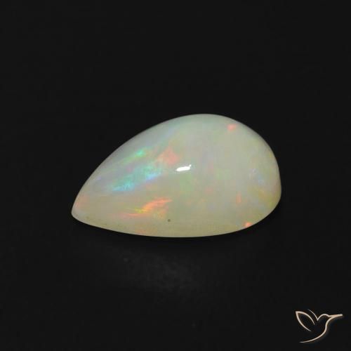 0.64克拉天然蛋白石，梨形，透明
