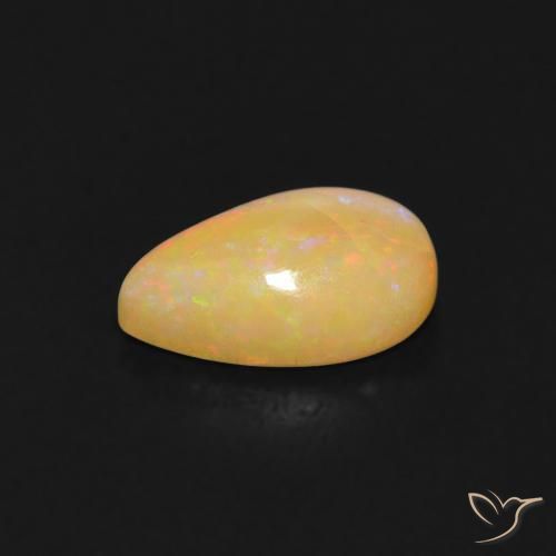 0.60克拉天然蛋白石，梨形，透明