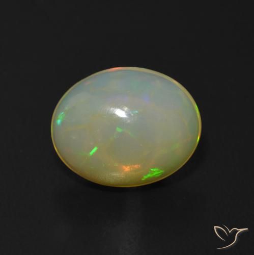 1.71ct 天然 彩色 蛋白石, 椭圆形, 透明