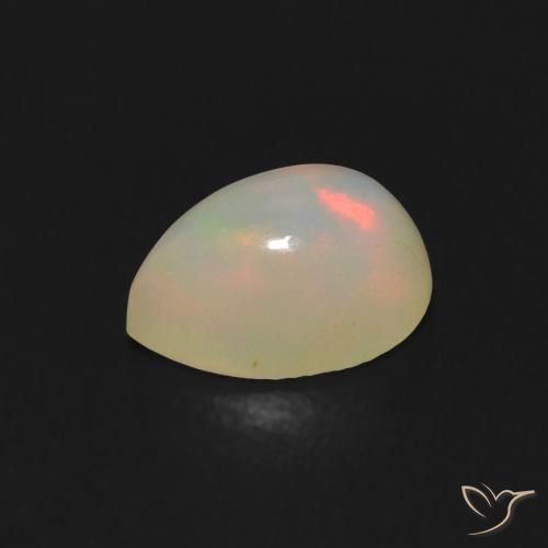 0.61克拉天然蛋白石，梨形，透明