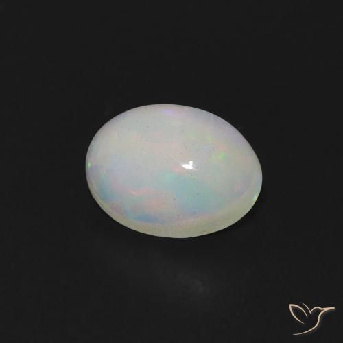 0.59克拉天然蛋白石，椭圆形，透明