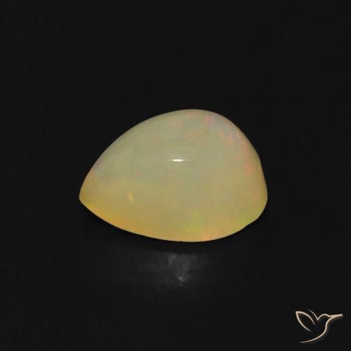 0.69克拉天然蛋白石，梨形，透明
