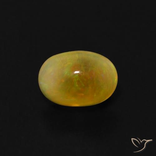 0.49ct 天然 彩色 蛋白石, 椭圆形, 透明
