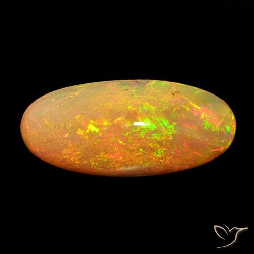 13.59ct 彩色 蛋白石, 椭圆形, 不透明