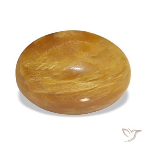2.93克拉天然金色欧泊，椭圆形切割，11×8.2毫米，不透明