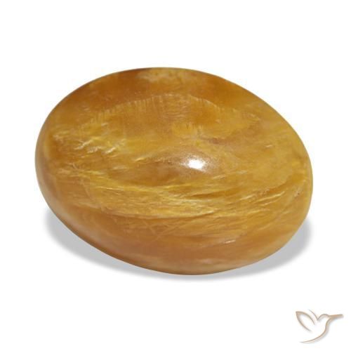 2.93克拉天然金色欧泊，椭圆形切割，11×8.2毫米，不透明