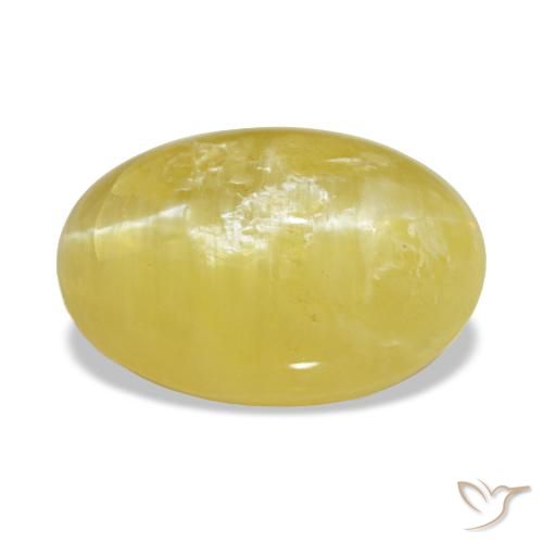 3.78ct 天然 Medium Light-Yellow 欧泊, 椭圆形, 不透明, Photo A