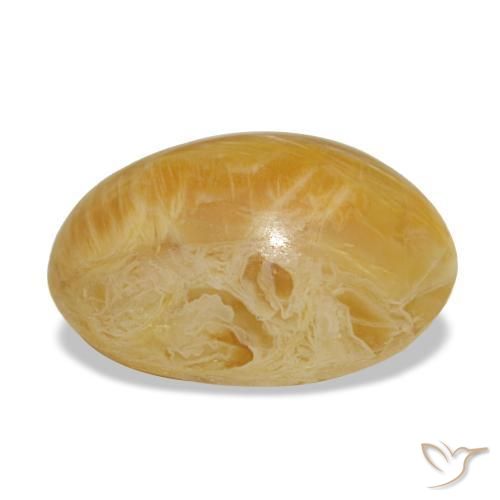 2.97克拉天然金色欧泊，椭圆形切割，11.4×8.7毫米，不透明