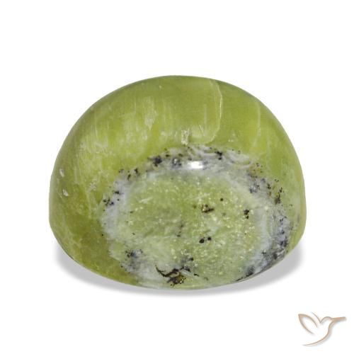 3.75克拉天然绿色欧泊，椭圆形切割，10.1×9.2毫米，不透明