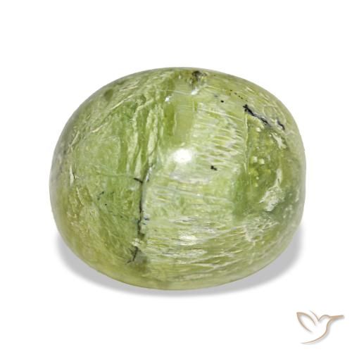 4.64克拉天然绿色欧泊，椭圆形切割，11.3×9.8毫米，不透明