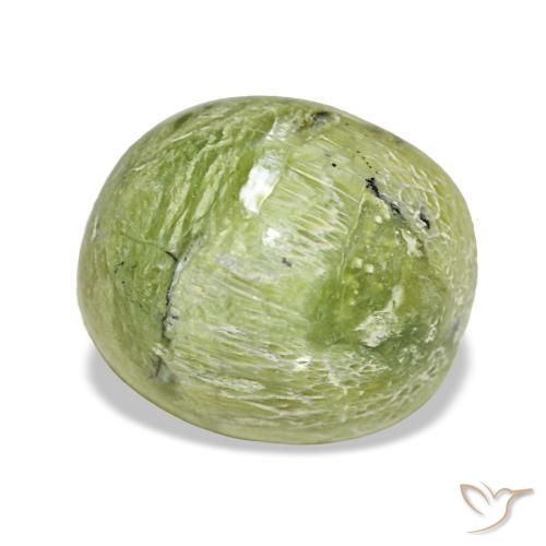 4.64克拉天然绿色欧泊，椭圆形切割，11.3×9.8毫米，不透明