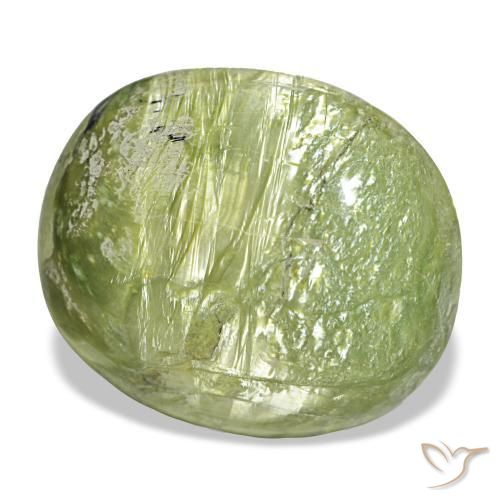 25.50克拉天然绿色欧泊，椭圆形切割，23.3×19.8毫米，不透明