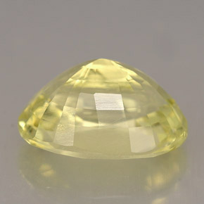 5.76克拉天然黄色正长石，椭圆形切割，13.6×9.9毫米，VS