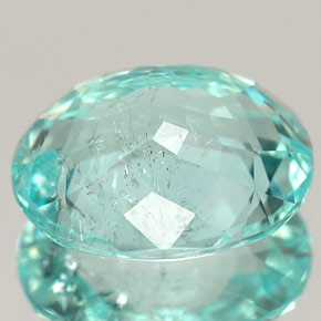 4.54克拉天然绿色帕拉伊巴碧玺，椭圆形切割，11.8×9.5毫米，SI