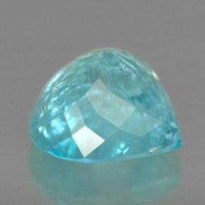 5.87克拉天然帕拉伊巴碧玺，梨形，12×11.7毫米，I1
