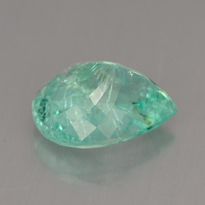 3.31克拉天然绿色帕拉伊巴碧玺，梨形，11×9毫米，SI