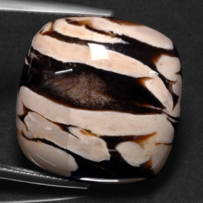 25.88克拉天然花生木，垫形剪裁，不透明