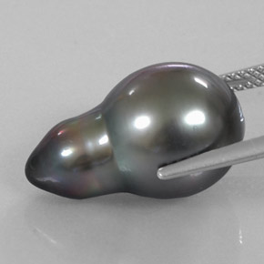 15.12克拉天然珍珠，梨形，不透明