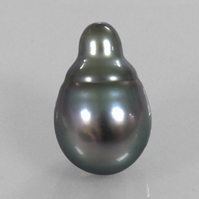 13.21克拉天然灰色珍珠，异形，17.6×11.2毫米，不透明