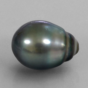 10.38克拉天然灰色珍珠，异形，15×11.1毫米，不透明