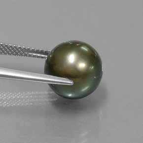 9.57克拉天然珍珠，球形，不透明