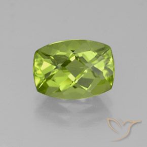 2.38ct 天然 浅活泼的绿色 橄榄石, 软垫, VS