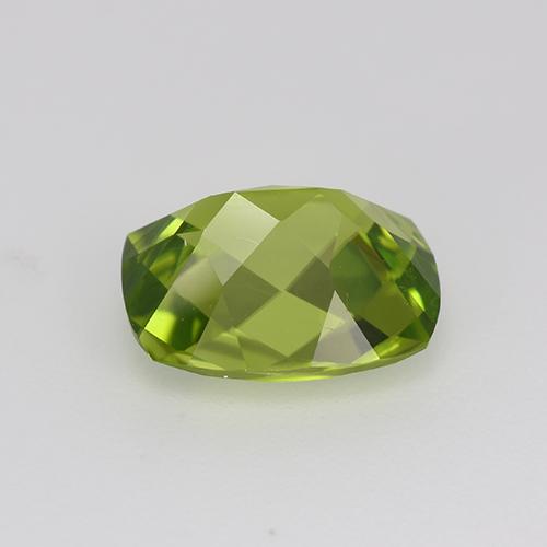 2.94克拉天然绿色橄榄石，垫形剪裁，9.9×8毫米，VS