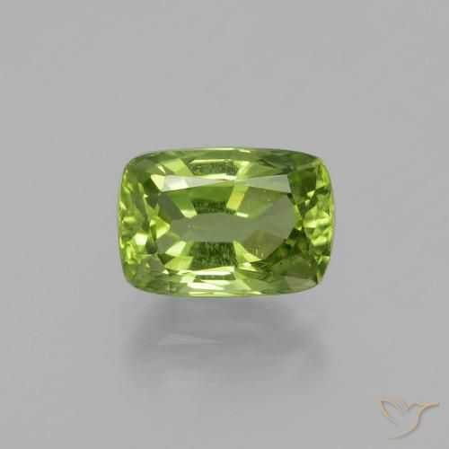 1.98ct 天然 中绿色 橄榄石, 软垫, VS