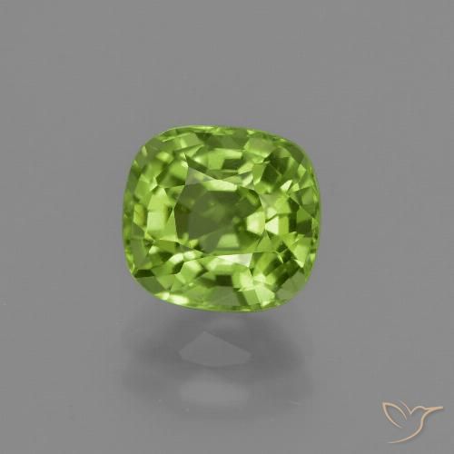 1.98ct 天然 充满活力的绿色 橄榄石, 软垫, VS