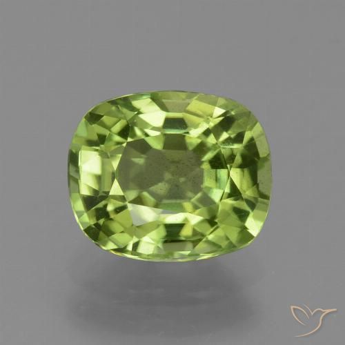 2.42ct 天然 中绿色 橄榄石, 软垫, VS