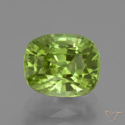 2.23ct 天然 中绿色 橄榄石, 软垫, VS