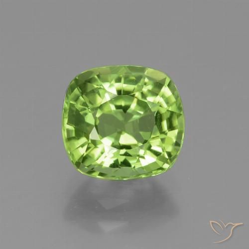 2.14ct 天然 黄绿色 橄榄石, 软垫, VVS-VS
