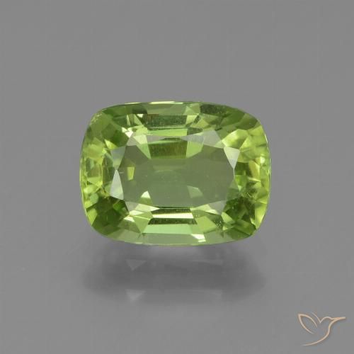 1.96ct 天然 中绿色 橄榄石, 软垫, VS